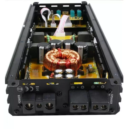 Excursion HXA-85 SQL 4-kanałowy samochodowy wzmacniacz mocy do systemów car audio SQ - moc RMS: 4x200-300W / 2x600W, wej. High/Low, Auto On/Off, cyfro